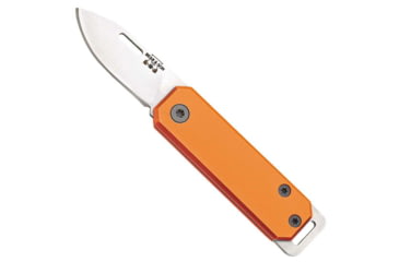 Image of Bear and Son Knives Slip Joint Folding Knife, 1.5in, High Carbon Stainless Steel, Drop Point, Aluminum Handle, Orange, 109OR