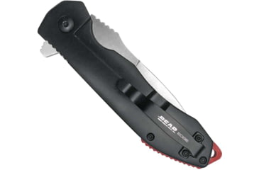 Image of Bear Edge Framelock Flipper Folding Knife, 3.25in, 440 Stainless Steel, Black G10 Front/Black Stainless Steel Handle, 61122