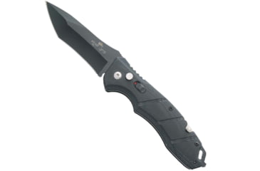 Image of Bear OPS Auto Bold Action 5 Folding Knife, 3.25in, Sandvik 14C28N Stainless Steel, G10 Survival Black Handle, AC-510-B4-B
