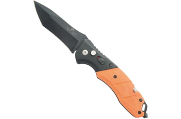 Image of Bear OPS Auto Bold Action 5 Folding knife, 3.25in, Sandvik 14C28N Stainless Steel, G10 Survival Orange/Black, AC-510-B4-OR