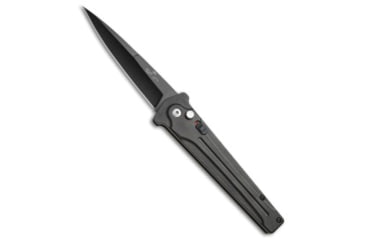 Image of Bear Ops Bear Ops Bold Action III Automatic Knife 3.75&quot; Black AC-350-AIBK-B *DISC*, Black, Sandvik 14C28N, adult, BHQ-197399