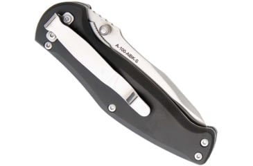 Image of Bear OPS Bear Swipe Assisted Opening Folding Knife, 4in, 14C28N Stainless Steel, Black T6 Aluminum Handle, A-100-AlBK-S