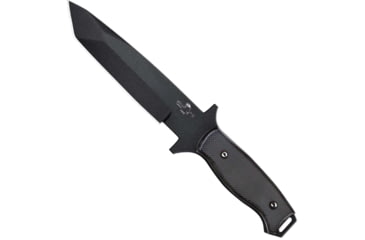 Image of Bear OPS Bear Tac Fixed Blade Knife, 4.88in, 1095 Carbon Steel, Black Textured G10/Black Epoxy Powder Coated Handle, CC-110-B4-B