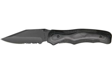 Image of Bear Ops Rancor Fold Knife, SS modified clip Point Blade, Black Zytel Handle BC32011