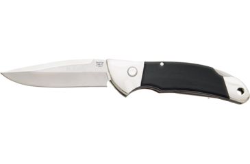 Image of Bear &amp; Son Cutlery Automatic Lockback Automatic Folding Knife, 2.75 in, 440 Stainless Steel, G10 Handle, Black, GA08