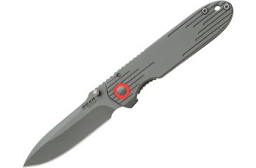 Image of Bear &amp; Son Cutlery 3 3/4 Gray Slimline Frame Lock With Ball Bearing Washers - 61128