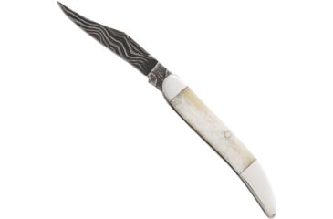 Image of Bear &amp; Son Cutlery 3 White Smooth Bone Damascus Little Toothpick - WSB193D 1/2