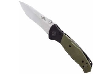 Image of Bear & Son Cutlery 4 1/4 Bear Swipe Iv Black And Green G10 With Bead Finish Blade - A-400-B4-P