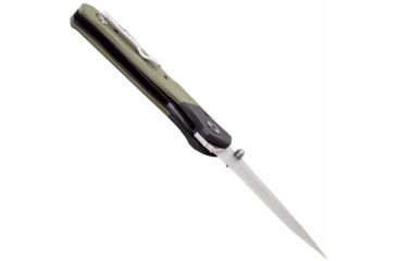 Image of Bear & Son Cutlery 4 1/4 Bear Swipe Iv Black And Green G10 With Bead Finish Blade - A-400-B4-P