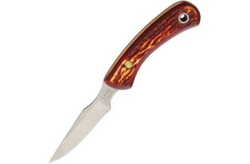 Image of Bear &amp; Son Cutlery Fixed Blade Stag Delrin Fixed Blade Knife, 3in, Stainless Steel, Standard Edge, Satin, Delrin Stag Handle BCSD42