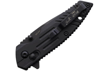 Image of Bear &amp; Son Cutlery Black Zytel Folding Knife, 3.5in Closed, 2.5in Black Finish Stainless Steel Blade, Black Zytel Handle, MC-900-B7-B