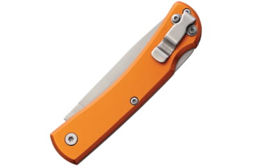 Image of Bear &amp; Son Cutlery Small Farmhand Folding Knife, 3.63in Closed, 2.63in, High Carbon Stainless Steel, Satin Blade, Orange Aluminum Handle, 137LOR