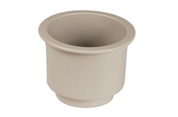 Image of Beckson Gh43-W1 Drain Spigot Series Drink Holder - 3-3/4 Hole Cut x 3-1/4 Depth, White, GH43-W1-U