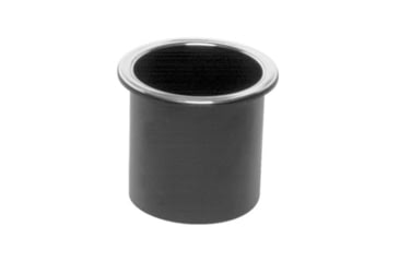 Image of Beckson Standard Series Recessed Drink Holder - 3 Hole Cut x 2-7/8 Depth, Black, GH33-B1-U