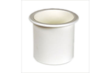 Image of Beckson Standard Series Recessed Drink Holder - 3 Hole Cut x 2-7/8 Depth, White, GH33-W1-U