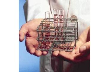 Image of Bel-Art Poxygrid Half-Size Test Tube Racks, SCIENCEWARE 187882001 Blue