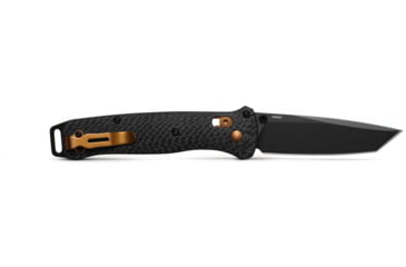 Image of Benchmade Bailout Folding Knife, 3.38in, CPM-S90V Stainless Steel, Tanto, Carbon Fiber, Black, 537BK-10