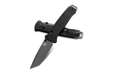 Image of Benchmade Bailout Folding Knife, 3.38in, CPM-3V Non Serrated Tanto Blade, Gray/Black, 537GY