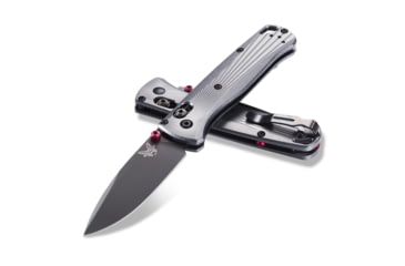 Image of Benchmade Bugout Axis Folding Knife, 3.24in M390 Super Premium Stainless Steel Drop Point Blade, 6061-T6 Aircraft Aluminum Handle, 535BK-4