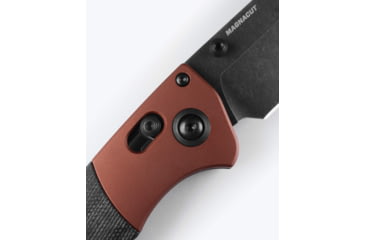 Image of Benchmade Crooked River Folding Knife, 4 in, CPM MagnaCut Stainless Steel, Clip Point, 6061-T6 Aluminum, Burnt Copper/ Black, 15080BK-04