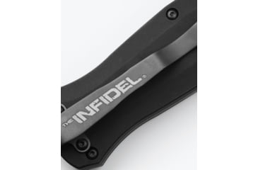 Image of Benchmade Infidel Automatic Folding Knife, 3.91in, CPM-D2 Steel, Double-Edged Dagger, Black, 3300BK