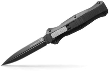 Image of Benchmade Infidel Automatic Folding Knife, 3.91in, CPM-D2 Steel, Double-Edged Dagger, Black, 3300BK