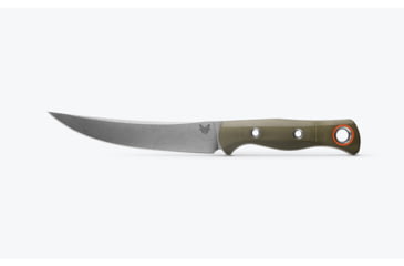Image of Benchmade Meatcrafter Kitchen Knife, 6.09in, CPM-S45VN Stainless Steel, Trailing Point Blade, G10, OD Green Handle, 15500-3