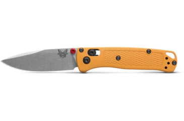 Image of Benchmade Mini Bugout Axs Knives Folding Knife, 2.82 in, Stainless Steel, Daybreak Graviory Handle 533-08