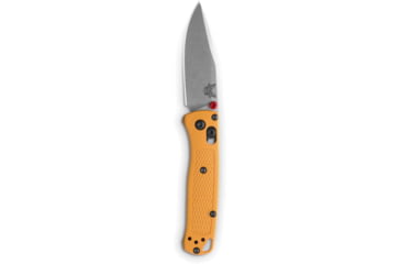 Image of Benchmade Mini Bugout Axs Knives Folding Knife, 2.82 in, Stainless Steel, Daybreak Graviory Handle 533-08