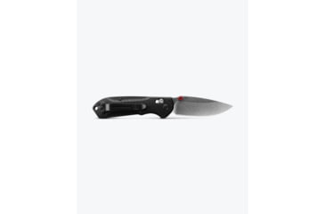 Image of Benchmade Mini Freek Folding Knife, 3in, CPM-S90V Stainless Steel, Drop Point Blade, Carbon Fiber 3K Twill, Black Handle, 565-1