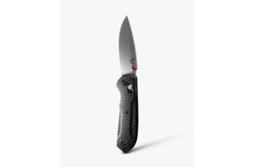 Image of Benchmade Mini Freek Folding Knife, 3in, CPM-S90V Stainless Steel, Drop Point Blade, Carbon Fiber 3K Twill, Black Handle, 565-1