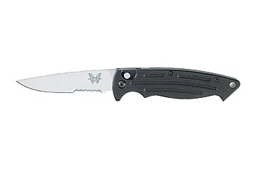 Image of Benchmade Mini-Reflex Auto Folding Knife, Combo Edge, Satin Blade 2550S