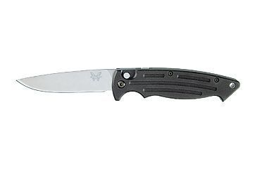 Image of Benchmade Mini-Reflex Auto Folding Knife, Plain Edge, Satin Blade 2550
