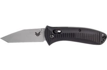 Image of Benchmade Presidio Tanto Folding Knife, Plain Edge, Satin Blade 523