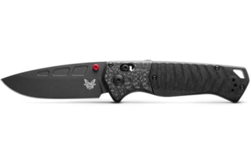 Image of Benchmade Psk Axis Knives Folding Knife, 3.45 in, CPM MagnaCut Stainless Steel, Drop Point Blade, Carbon Fiber, Black Handle, 593BK-01