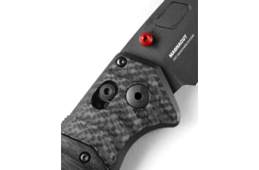 Image of Benchmade Psk Axis Knives Folding Knife, 3.45 in, CPM MagnaCut Stainless Steel, Drop Point Blade, Carbon Fiber, Black Handle, 593BK-01