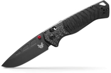 Image of Benchmade Psk Axis Knives Folding Knife, 3.45 in, CPM MagnaCut Stainless Steel, Drop Point Blade, Carbon Fiber, Black Handle, 593BK-01