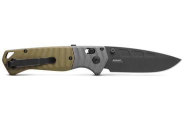 Image of Benchmade Psk Axis Knives Folding Knife, 3.45 in, CPM MagnaCut Stainless Steel, Drop Point Blade, G10 Handle, OD Green, 593BK