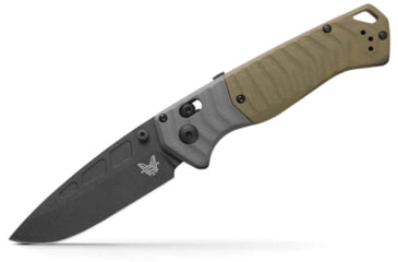 Image of Benchmade Psk Axis Knives Folding Knife, 3.45 in, CPM MagnaCut Stainless Steel, Drop Point Blade, G10 Handle, OD Green, 593BK