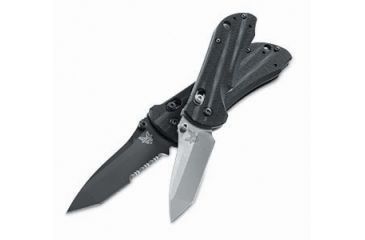 Image of Benchmade Stryker, Axis, Plain Edge/ Satin Finish Blade/ Black Textured G10 Handle 909