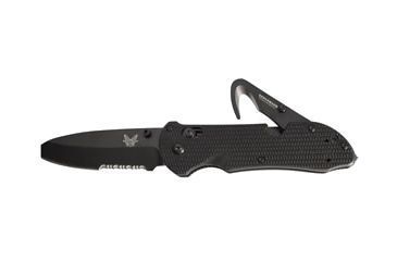 Image of Benchmade 916 Triage Utility Knife, Combo Edge, BK1 Blade, Black Handle 916SBK