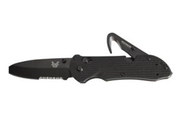 Image of Benchmade 916 Triage Utility Knife, Combo Edge, BK1 Blade, Black Handle 916SBK