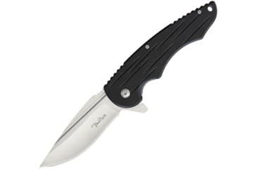 Image of Benchmark G10 Linerlock to Knife, 4.5in Closed, 3.25in Satin SS Drop Point, Black G10 Handle, Pocket Clip, XH6