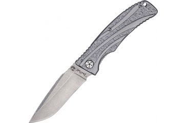 Image of Benchmark Linerlock Folding Knife,Stonewashed Blade BMK054
