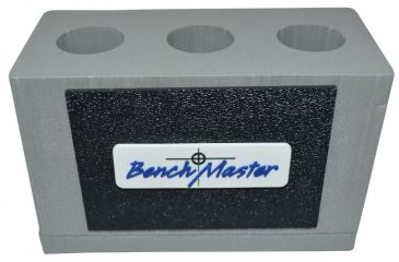 Image of BenchMaster Rifle Rest Suppressor Storage,3 units,1in diameter, Black &amp; Gray BMWRSS31
