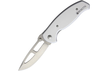 Image of Beretta Airlight 3 Medium Folding Knife, 3in, Satin AUS8, Satin Aluminum Handle, JK009A02