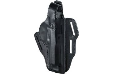 Image of Beretta Leather Belt Slide Holster, M9A1/92F, Right Hand, Matte, Black, E01648