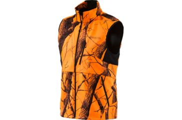 Image of Beretta Men's Soft Shell Flce Vest Blaze/rt Hardwoods Medium