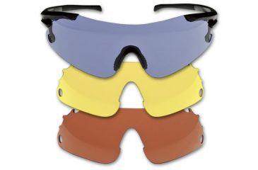 Image of Beretta Trident Shooting Glasses , Yellow/Red/Blue Smoke OC7000010009