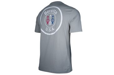 Image of Beretta US Logo T - Shirt, Dove, Large, TS252T14160950L